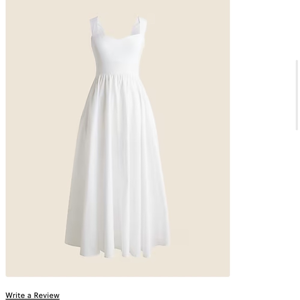 J. Crew Elegant White Maxi Dress